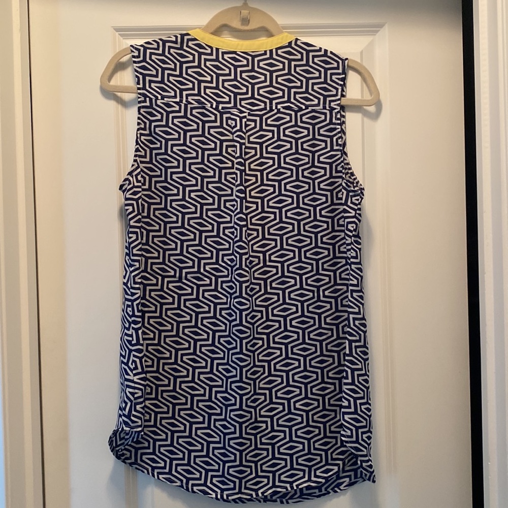 Navy Patterned To0 - Picture 2 of 2